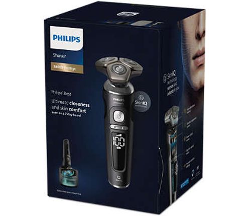 מכונת גילוח חשמלית לשימוש יבש ורטוב עם SkinIQ SP9840/32