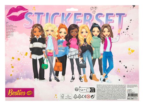 בסטיז: סט ענק עם למעלה מ 300 מדבקות רגילות, מנצנצות, בולטות ועוד...