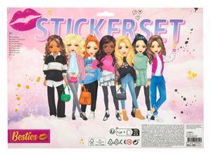 בסטיז: סט ענק עם למעלה מ 300 מדבקות רגילות, מנצנצות, בולטות ועוד...