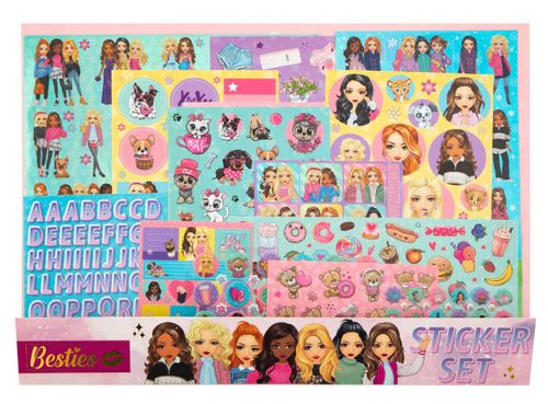 בסטיז: סט ענק עם למעלה מ 300 מדבקות רגילות, מנצנצות, בולטות ועוד...