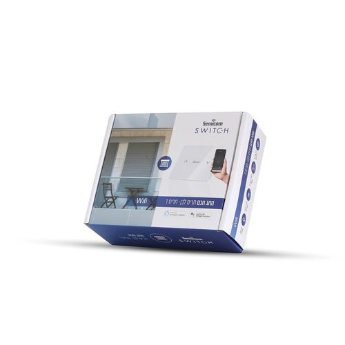 מתג חכם לתריס 1 מפסק לבן / שחור