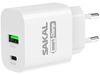 מטען חשמל מהיר 20W עם 2 יציאות USB + TYPE-C