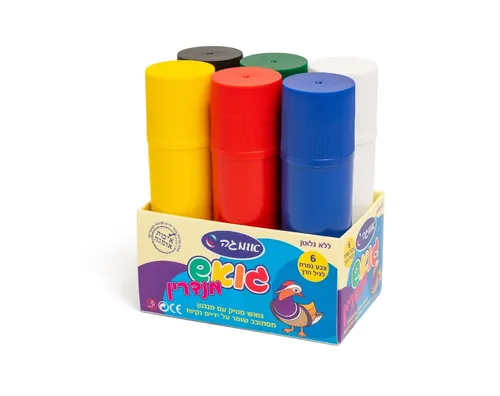 סט 6 צבעי גואש סטיק מנדרין
