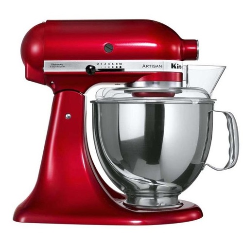 מיקסר מקצועי 2 קערות KitchenAid קיטשן אייד Artisan 5KSM175-ICA אדום תפוח | יבואן רשמי 5 שנים אחריות