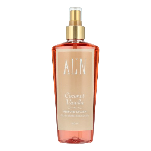 Alin Perfume Splash Coconut Vanilla 250ML EDT מבשם גוף בניחוח קוקוס ונילה