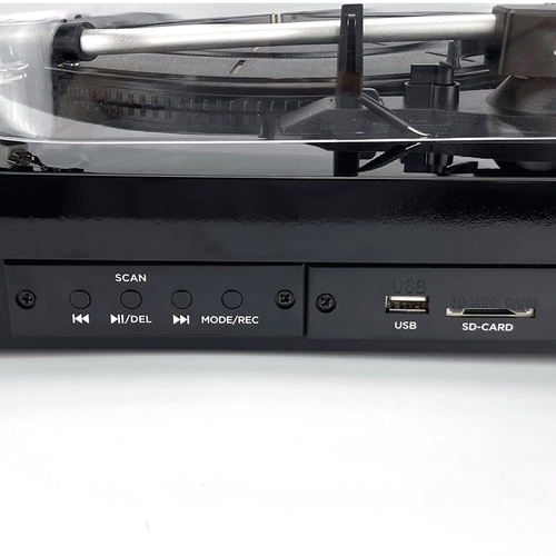 פטיפון כולל זוג רמקולים מובנים שחור Aiwa GBTUR-120BKMKII