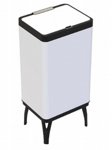 פח אשפה 60 ליטר לבן מט מכני La Kitchenette cuisine 901798 