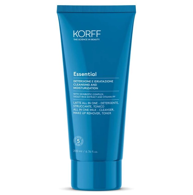 ניקוי פנים מוצר משולב Korff  Essential All In One Milk 200 ml