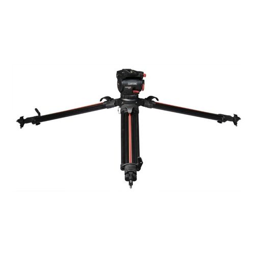 קיט חצובת אלומיניום עם ראש וידאו Cartoni Focus 10 SDS