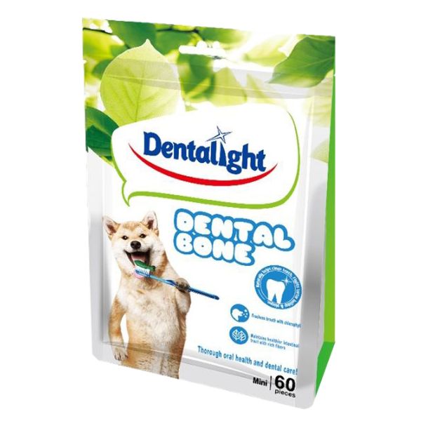 חטיף לכלב DENTAL BONE עלה דנטלי מארז חיסכון 60 יחידות