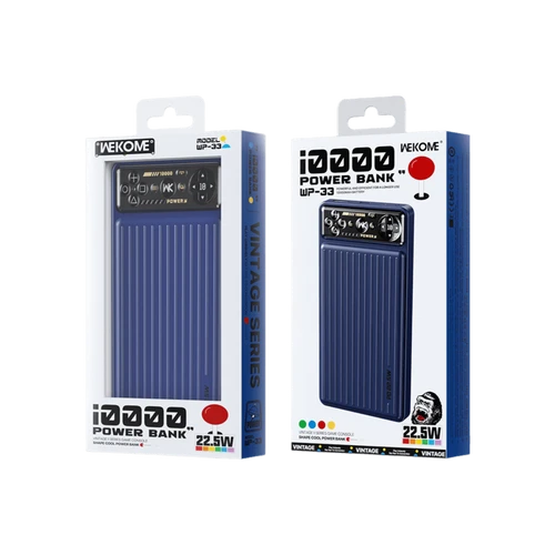 מטען נייד מהיר WEKOME WP-33 10,000mA PD 22.5W כחול