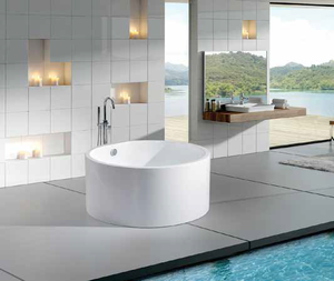 אמבטיה עומדת פריסטנדינג 130X130X58 ס"מ דגם KAUAI יהלום הבית