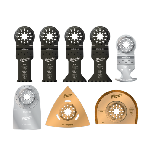 סט 8 להבים למוליטיטול STARLOCK מבית Milwaukee