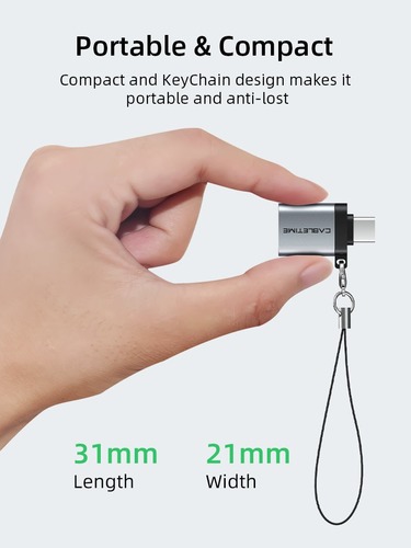 מתאם USB Type C Male To USB 3.0 Female OTG Adapter