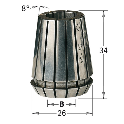 Collet ER25 for sh 16