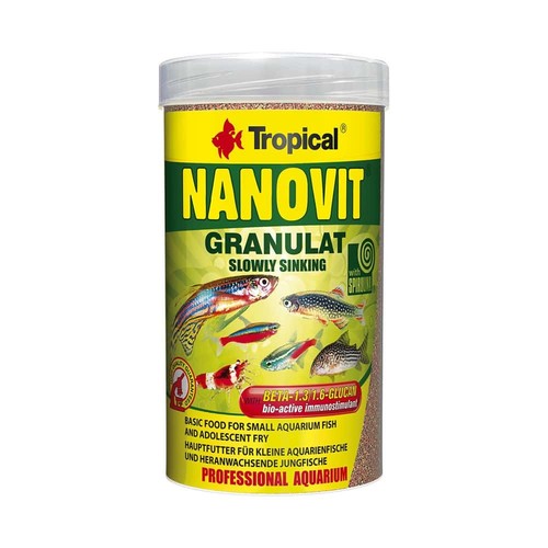 טרופיקל מזון מגורען קטנטן Nanovit 100ml