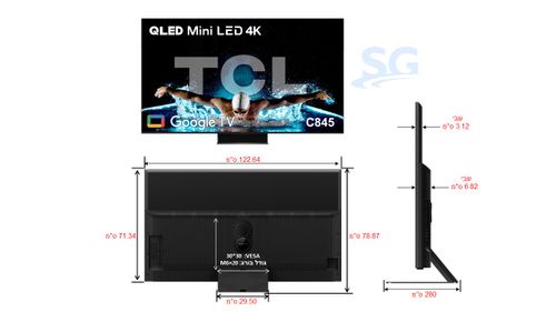 טלוויזיה “55 TCL 55C845