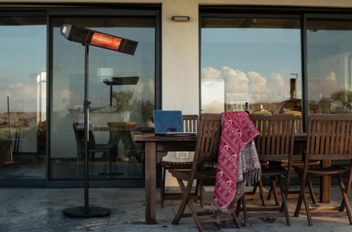 CAESAR Solarium H2 – מקרן חום פרימיום אינפרה אדום – משולב רמקולים