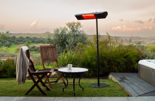 CAESAR Solarium H2 – מקרן חום פרימיום אינפרה אדום – משולב רמקולים