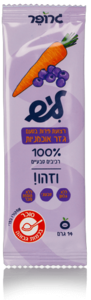 רצועות פירות בטעם גזר אוכמניות 14 גרם