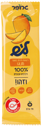 רצועות פירות בטעם מנגו 14 גרם