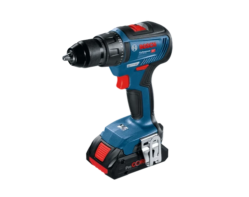 מברגה מקדחה נטענת 18V כולל 3 סוללות 2ah ומטען דגם GSR 18V-50 בוש