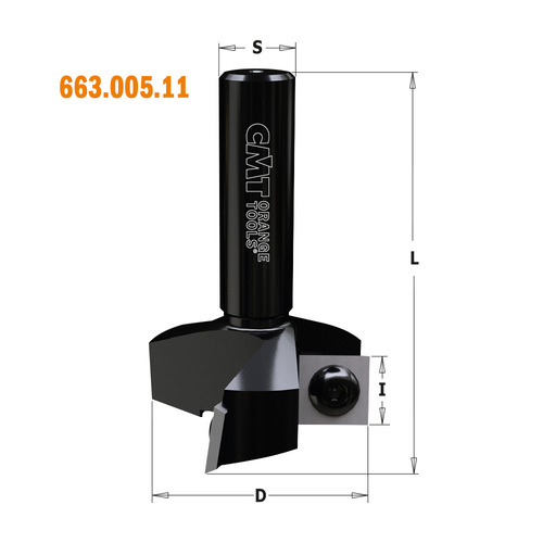 כרסום שטח ל-CNC עם ש. מתחלפות D38x12 L60 sh 12x35 Z3
