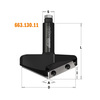 רוטר שיפועי (V-Groove) 130° עם שימות מתחלפות 91x20x95 Z2 קנה 20 מ"מ