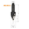 רוטר שיפועי (V-Groove) 45° עם שימות מתחלפות 34x40x115 Z1 קנה 20 מ"מ
