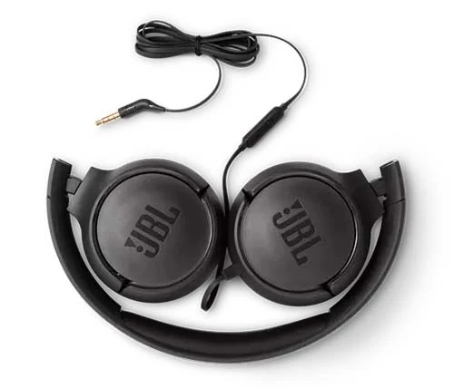אוזניות ‏חוטיות JBL Tune 500 שחור (יבואן רשמי)