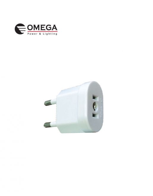 מתאם משקע אמריקאי לשקע דו פיני OMEGA