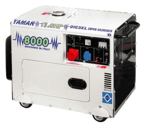 גנרטור מושתק דיזל תלת פאזי YAMAR8000 מקצועי 6.4KVA על גלגלים מתאים לחירום