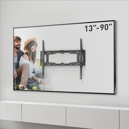 דגם +E400 - זרוע ברקן קבועה עם פטנט נעילת בריח למסכי 13-90 אינץ