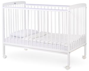 מיטת תינוק סטארלייט עם מגן אנטיבייט ו 3 מצבי גובה למזרן 120 על 60 ס"מ - לבן