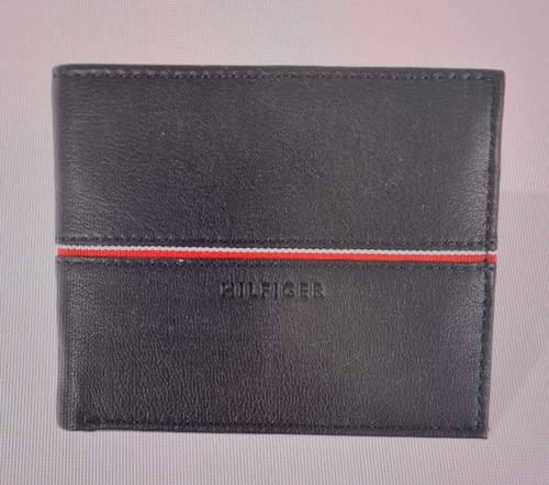 TOMMY HILFIGER ארנק עור יוקרתי עם תא למטבעות  FLAG COLLECTION