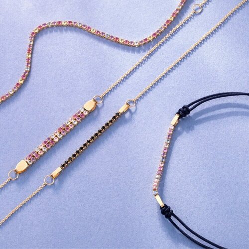 צמיד Coral Reef אבני חן טבעיות מזהב 14K