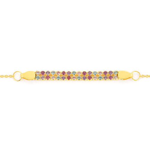 צמיד Coral Reef אבני חן טבעיות מזהב 14K