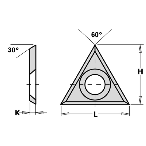 שימה מתחלפת משולשת HW-MG 22X19X2MM