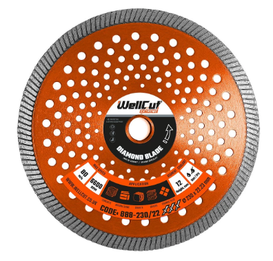 דיסק יהלום למשחזת זווית לבטון - "9 WellCut 888-230/22