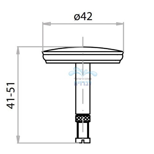CGS 59-L.01 | פקק אביק מתכוונן CGS לאמבטיות ויטרה VitrA