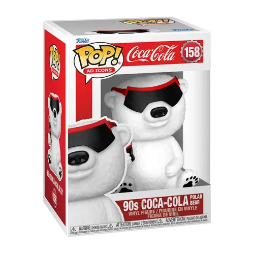 בובת פאנקו פופ איקונים: Ad Icons: 90s' Coca-Cola Polar Bear - דב קוטב קוקה קולה