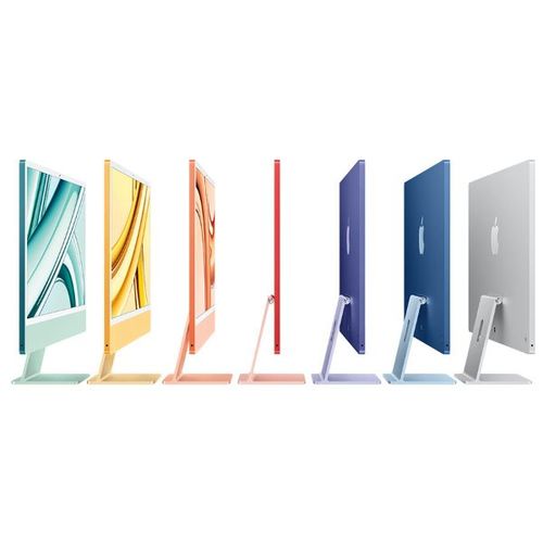 Apple iMac 24 45K Retina M3 8GB 256GB Silver MQR93HB A מחשב All in One