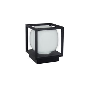 מנורת חומה (בולרד) מסדרת מון 20W מוגנת IP54 גוף שחור CT יורולוקס