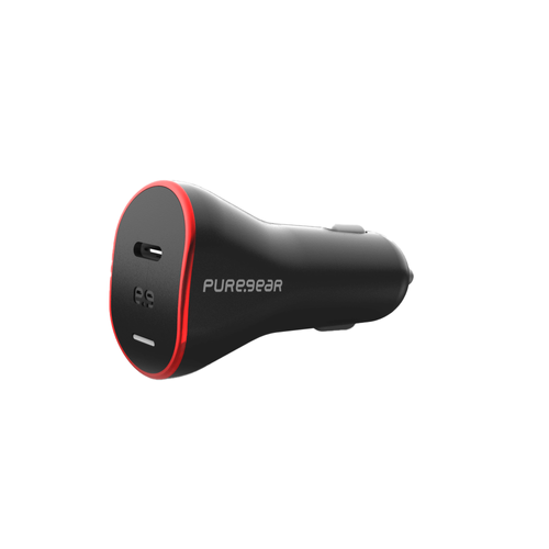 מטען מהיר לרכב 35W + כבל PureGear Type C 