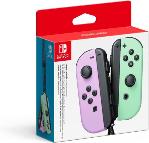 Nintendo Joy-Con Pair Pastel Purple/Pastel Green + Mario Party