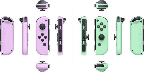 Nintendo Joy-Con Pair Pastel Purple/Pastel Green + Mario Party