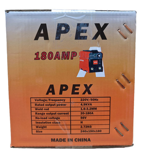 רתכת אלקטרונית APEX 180A מיני, סט כגולל ידיות וכבלים