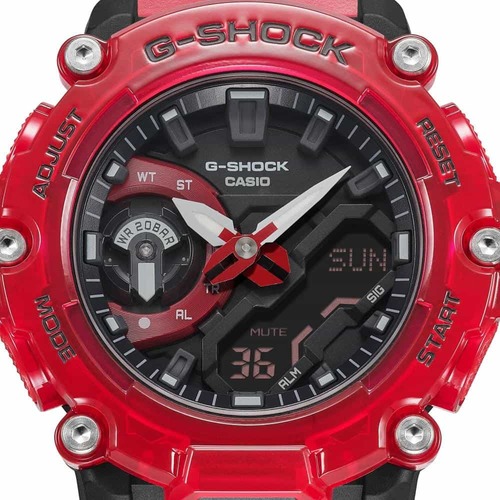 שעון יד ג׳י-שוק קארבון G-SHOCK - אדום
