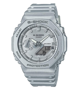 שעון יד ג’י-שוק קארבון אנלוגי דיגיטלי G-SHOCK - כסוף