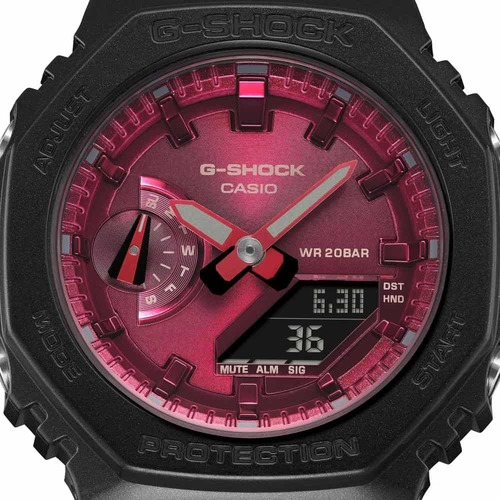 שעון יד ג’י-שוק יוניסקס קארבון G-SHOCK - בורדו